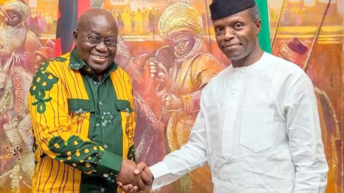 Osinbajo receives Ghanaian President, Nana Akufo-Addo Osinbajo receives Ghanaian President, Nana Akufo-Addo
