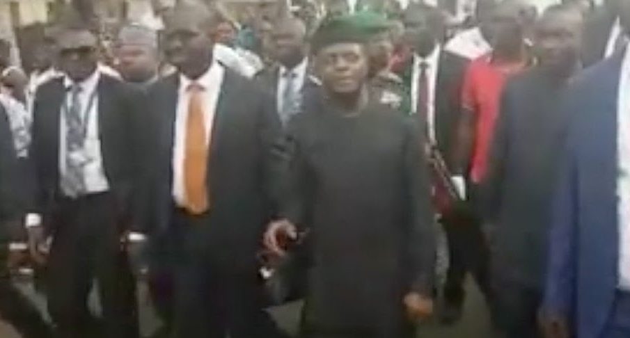 Vice President Yemi Osinbajo in Edo state for visit
