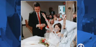 Woman takes her wedding vows just hours before cancer takes her life