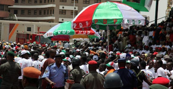 PDP-Convention-delegates-at-the-Eagles-Square-Abuja Storm over in PDP, Fresh collapses
