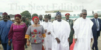 Buhari arrives Lagos State