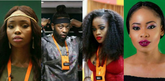 BBNaija: Bambam, Cee-C, Nina, Teddy for eviction on Sunday