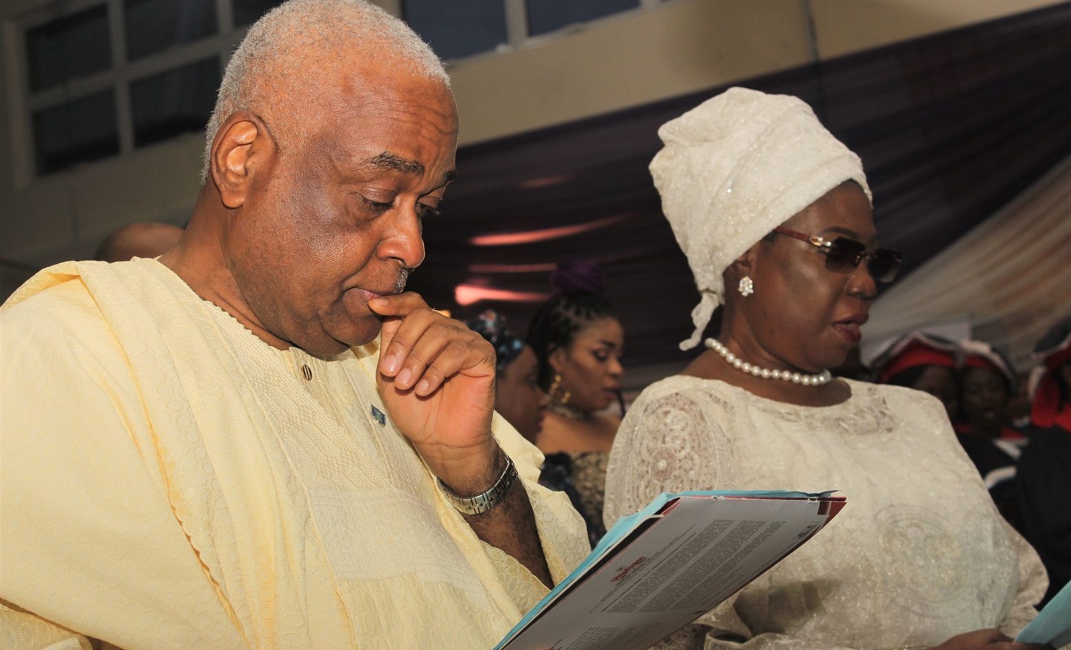 PHOTOS OF THE DAY: Faces at Evening of Tributes for Pa Christopher Abebe