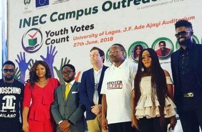 Youth Votes Must Count – INEC, Omotola, Basketmouth, AY