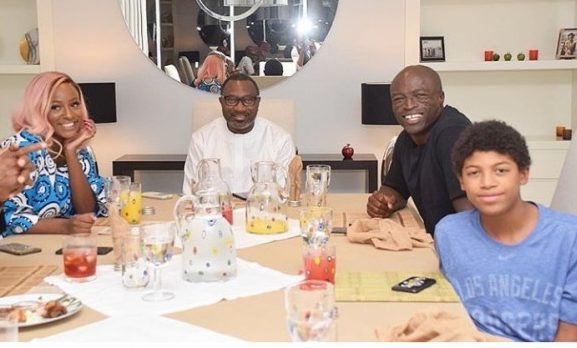PHOTO OF THE DAY: Seal visits Otedola, DJ Cuppy