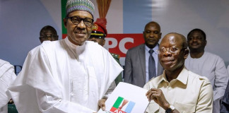 2019: Buhari submits nomination form, warns APC members not to be complacent
