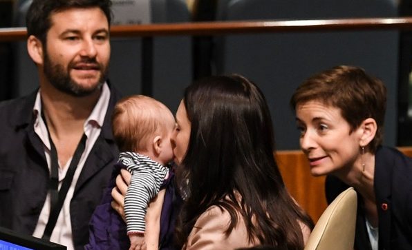 UN General Assembly: New Zealand PM turns up with new baby