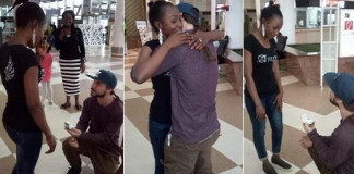 American lover proposes to Nigerian girlfriend at first meeting