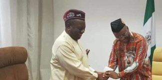 President Buhari felicitates with Obong Attah at 80 Next Edition