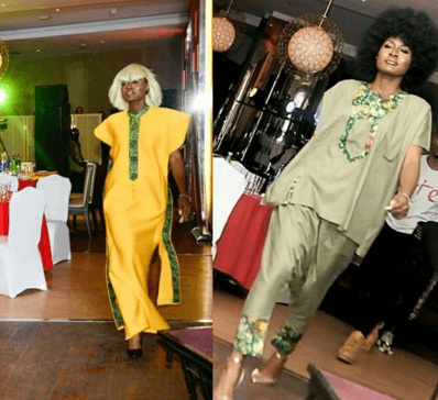 Alex Unusual makes runway appearance in Ade Bakare, Afolayan designs
