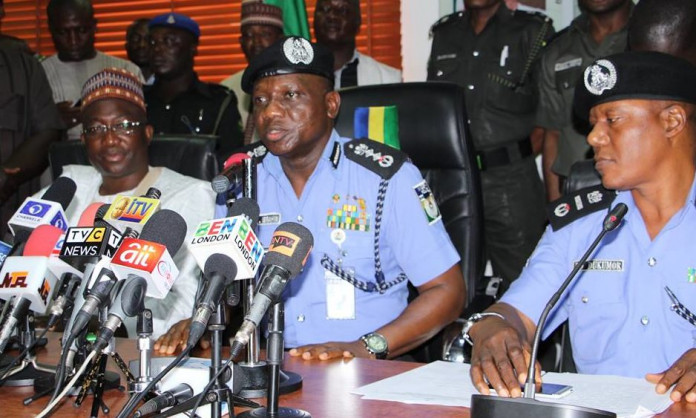 Ibrahim Idris addressin press NEXT EDITION Report: IGP Orders Removal of Checkpoints across Nigeria