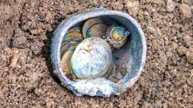 Rare gold coins found in Israeli city of Caesarea