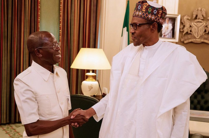 Buhari WITH Oshiomhole INVESTIGATION: How President Buhari has implemented APC 2015 Election Manifesto – Part 1