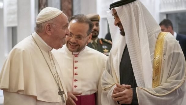 Pope Francis arrives on historic visit to UAE
