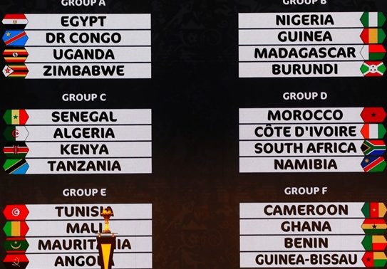 AFCON 2019: Nigeria to Face Guinea, Two other Debutants in Group B
