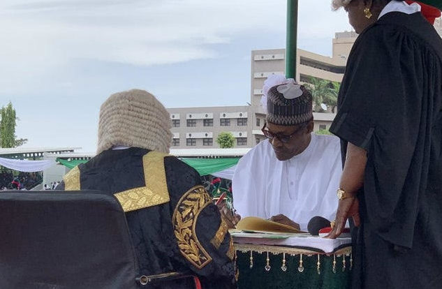 Breaking: Buhari Sworn in as President for Another Four Years