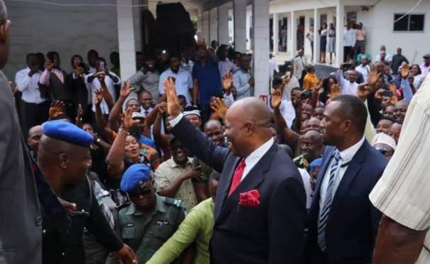 Senator Akpabio Tribunal: Drama as INEC document confirms Akpabio won convincingly