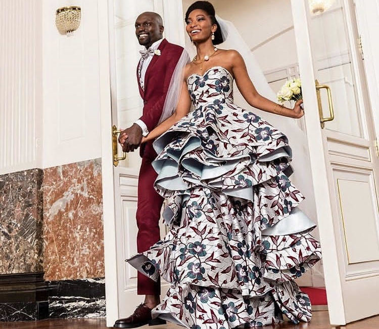 ankara #longgown | African prom dresses, African design dresses, Elegant  evening dresses long