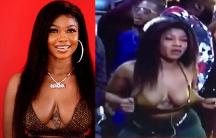 Tacha suffers wardrobe malfunction TNE Tacha Suffers Wardrobe Malfunction, Exposes Her Bosom (photos)