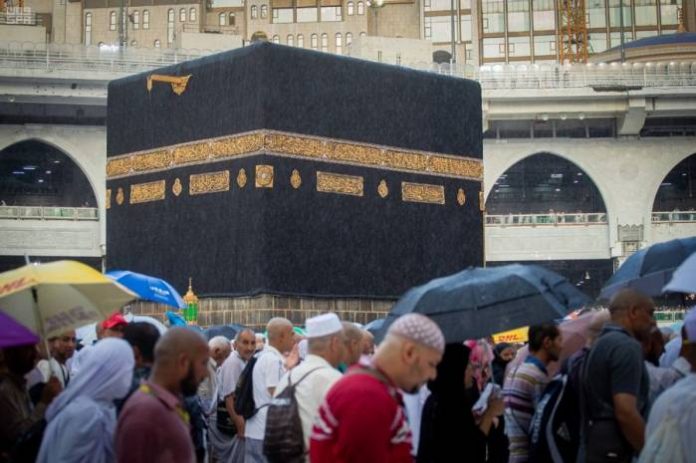Hajj 2019 Heavy rain over the Grand Mosque at the Haram in the holy city of Makkah Monday August 12 - pic 3