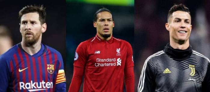 Messi, Ronaldo, Van Dijk Make three-man shortlist for UEFA Player Of The Year Award