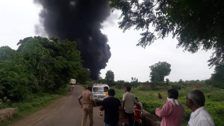 JUST IN: At Least 8 Feared Dead In Massive fire At Chemical Factory