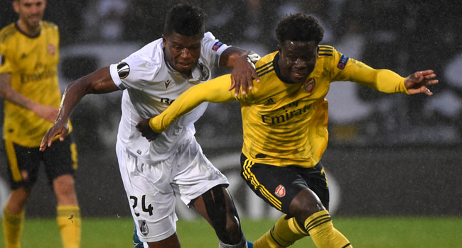 Arsenal Europa League: Arsenal Held As Guimaraes Grab Last -Gasp Equaliser