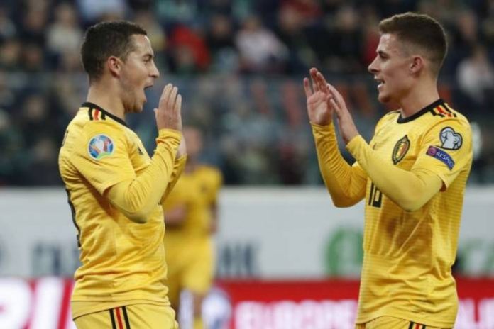 Hazard brothers Euro 2020 Qualifiers: Hazard Brothers Shine As Belgium Thump Russia 4-1