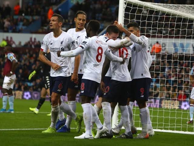 Liverpool Escape First Defeat Of The Season As They Beat Aston Villa 2-1