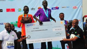 Photo News: Sanwo-Olu Completes 6km Run In Lagos Marathon Race