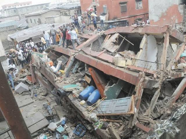 One Feared Dead As Keystone Bank Building Collapses In Lagos