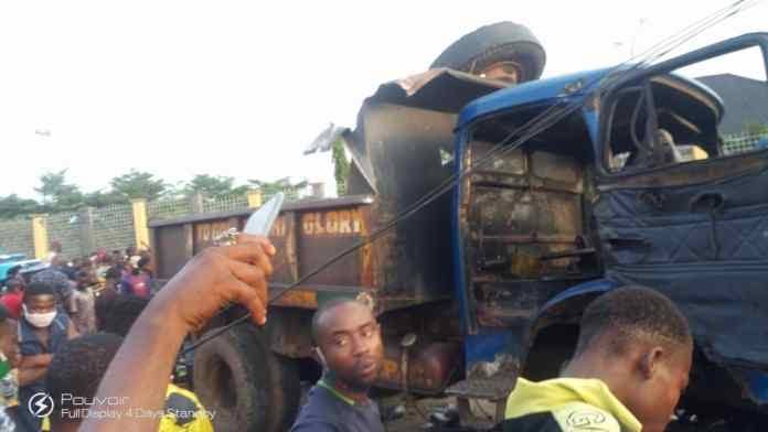 2 Dead as Tipper Rams into Crowd in Onitsha