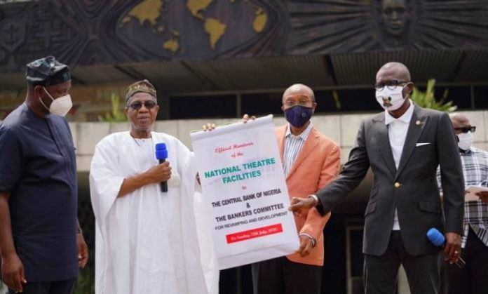 33414C51-6A37-4CB5-BACD-195C5CD19591 Rehabilitation: FG Hands Over National Theatre to CBN, Bankers Committee