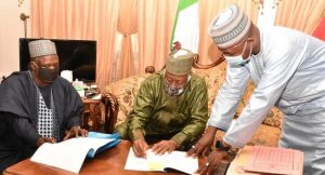 Badaru Signs Revised 2020 Budget