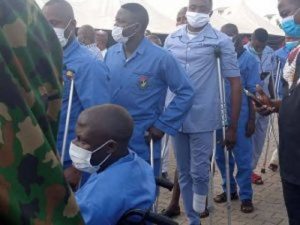 Buratai Visits Wounded Soldiers In Hospital, Says Their Efforts Have Made Nigeria Safer