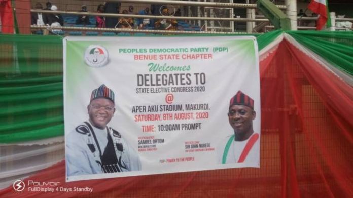 IMG-20200808-WA0004 Benue PDP Holds State Congress, Passes Vote Of Confidence On Governor Ortom