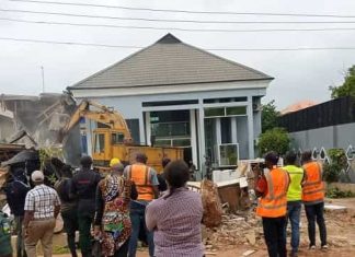 Enugu Govt Pulls Down House Of Man Who Destroyed Airport Fence