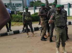 JUST IN: Police Take Over Edo House Of Assembly