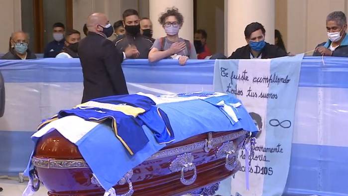 Diego Maradona Laid To Rest As Argentina Grieves