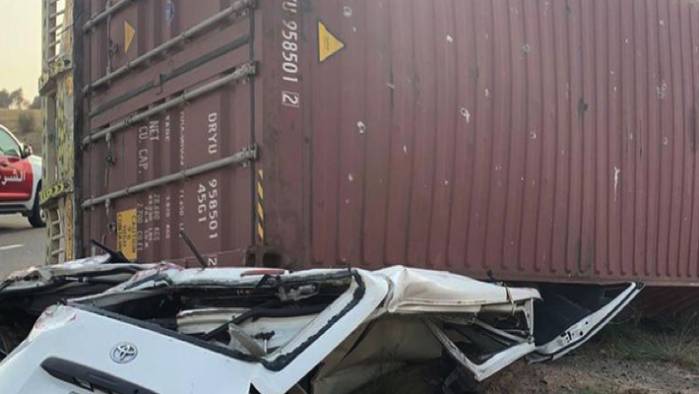 3 killed, 4 Injured As Container Falls On Commercial Bus In Ibadan