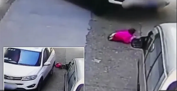 Miracle! 2-Year-Old Child Run Over Twice By Car Survives