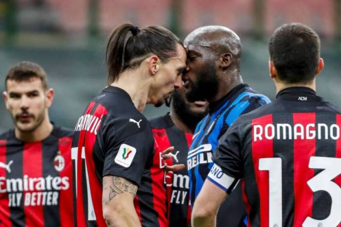 Ibrahimovic Sent Off As Inter Milan Beat AC Milan In Italian Cup Derby