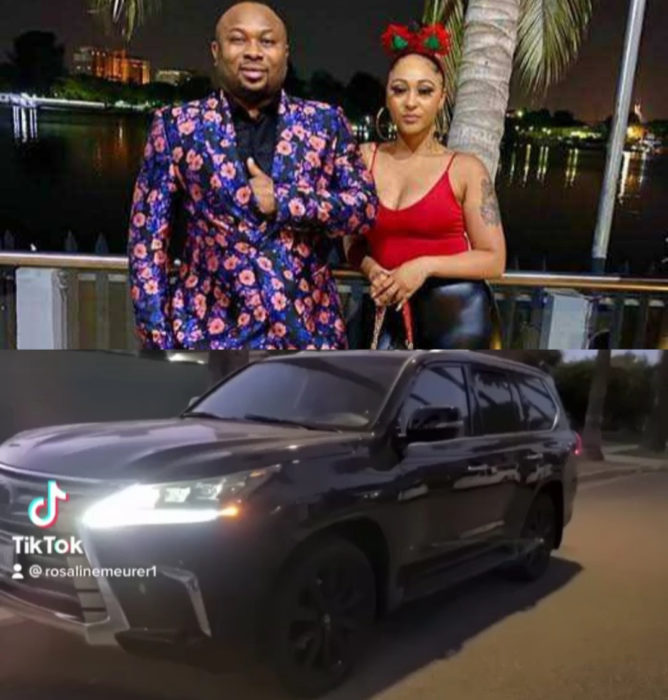Tonto Dikeh’s Ex Husband, Churchill Gifts Wife Lexus SUV As “Push” Present