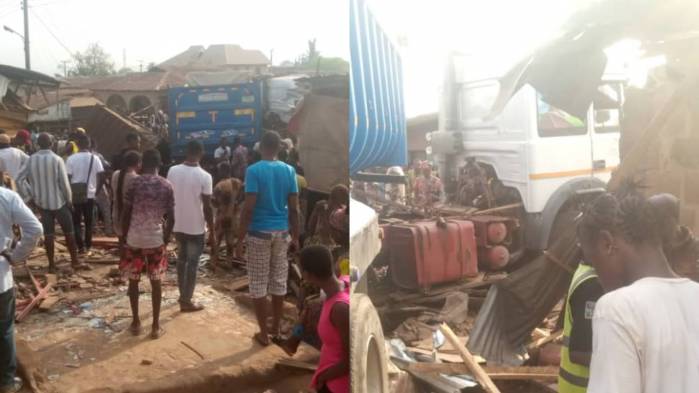 Truck Rams Into Building, Kills Woman In Ogun