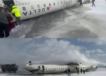 Delta Airlines Plane Crash-Lands And Flips Upside Down In Toronto